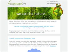 Tablet Screenshot of frogleaps.org